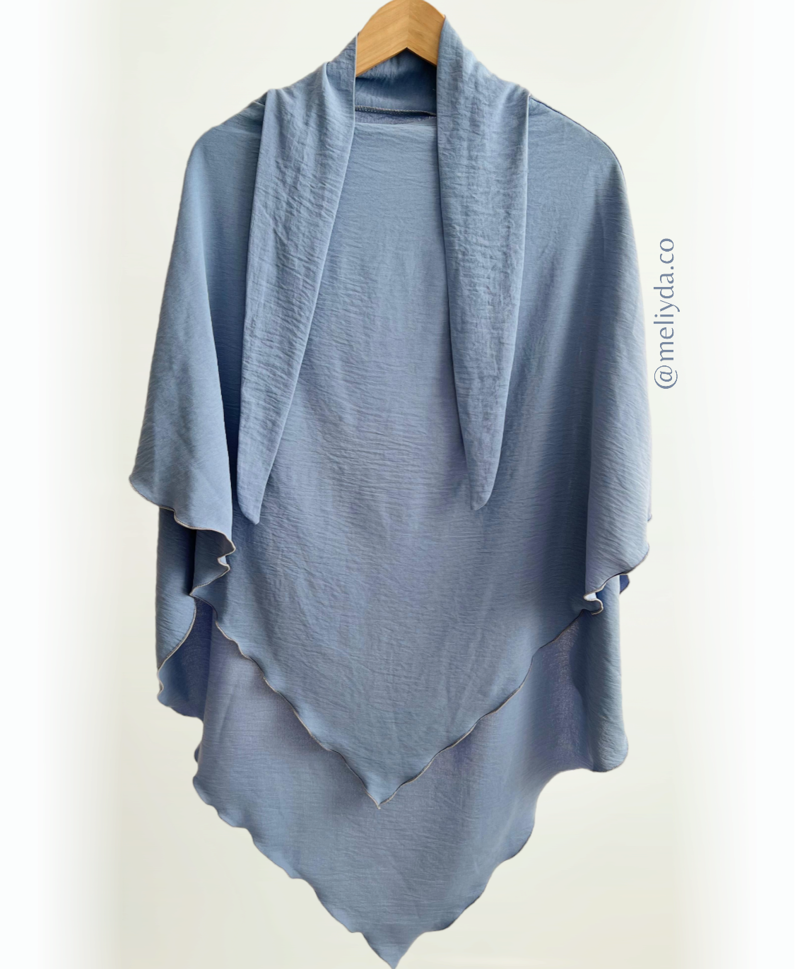 Khimar simple bleu