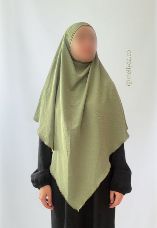 Khimar simple kaki