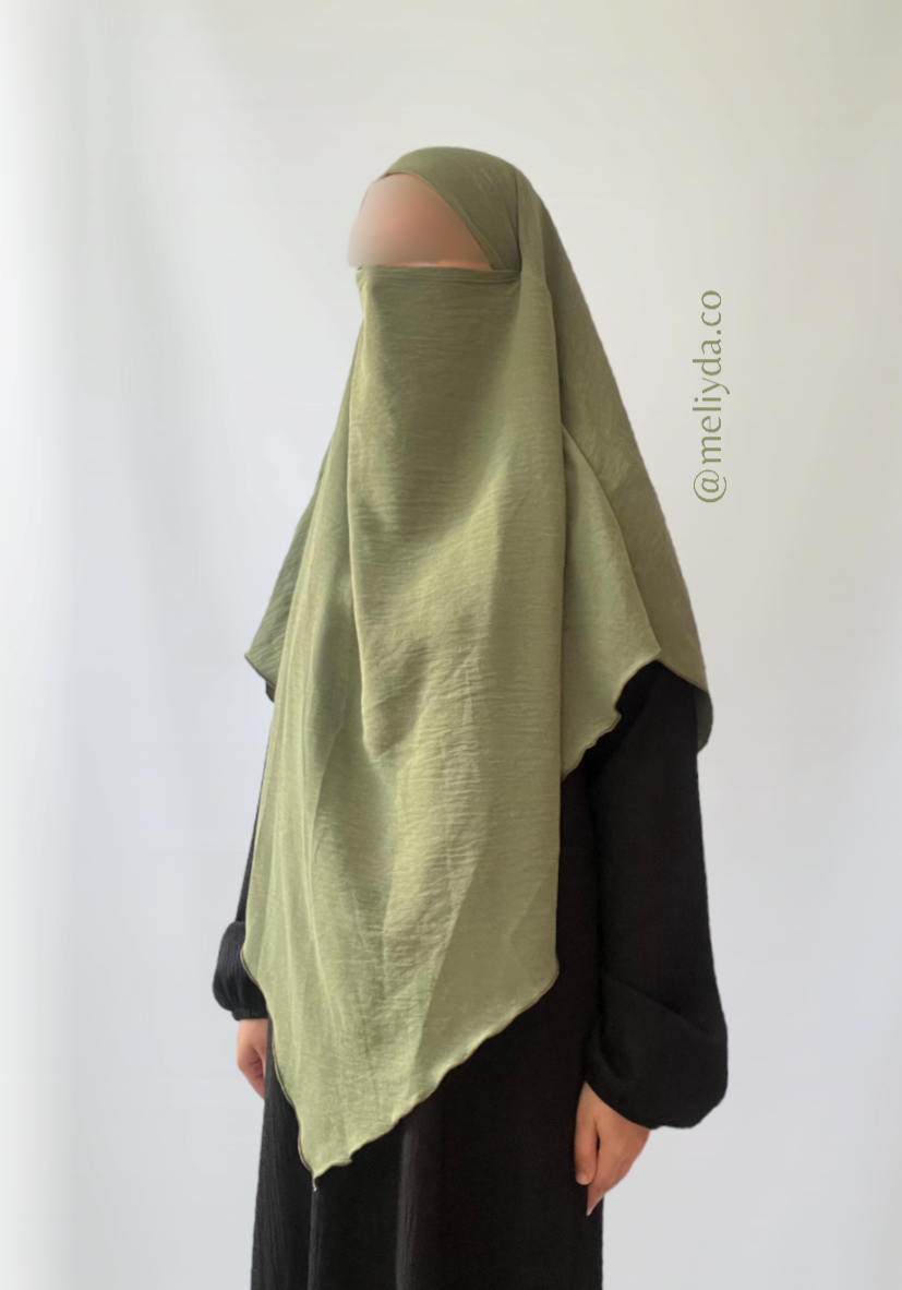 Khimar simple kaki