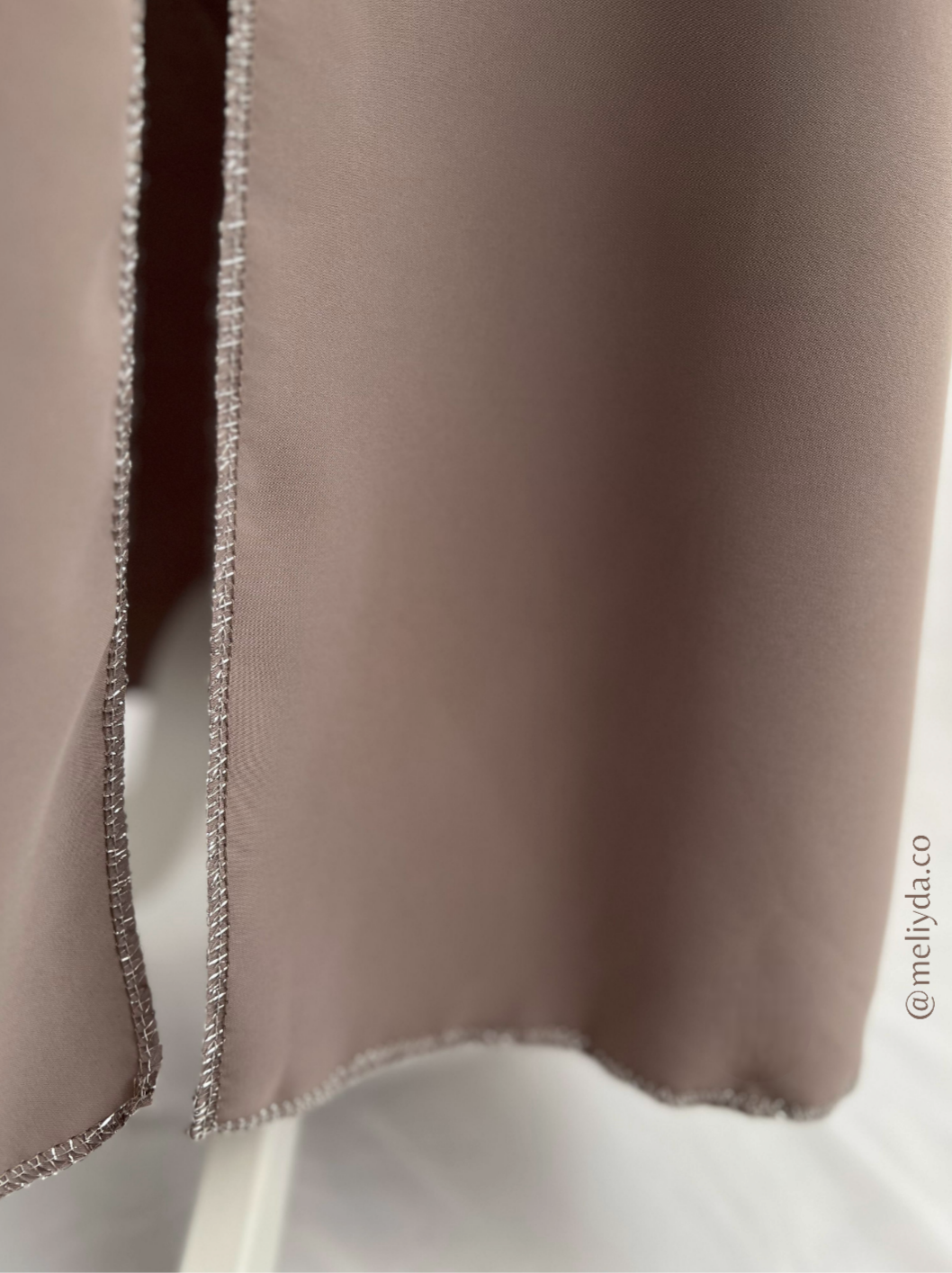 Kimono fils argentés - Taupe