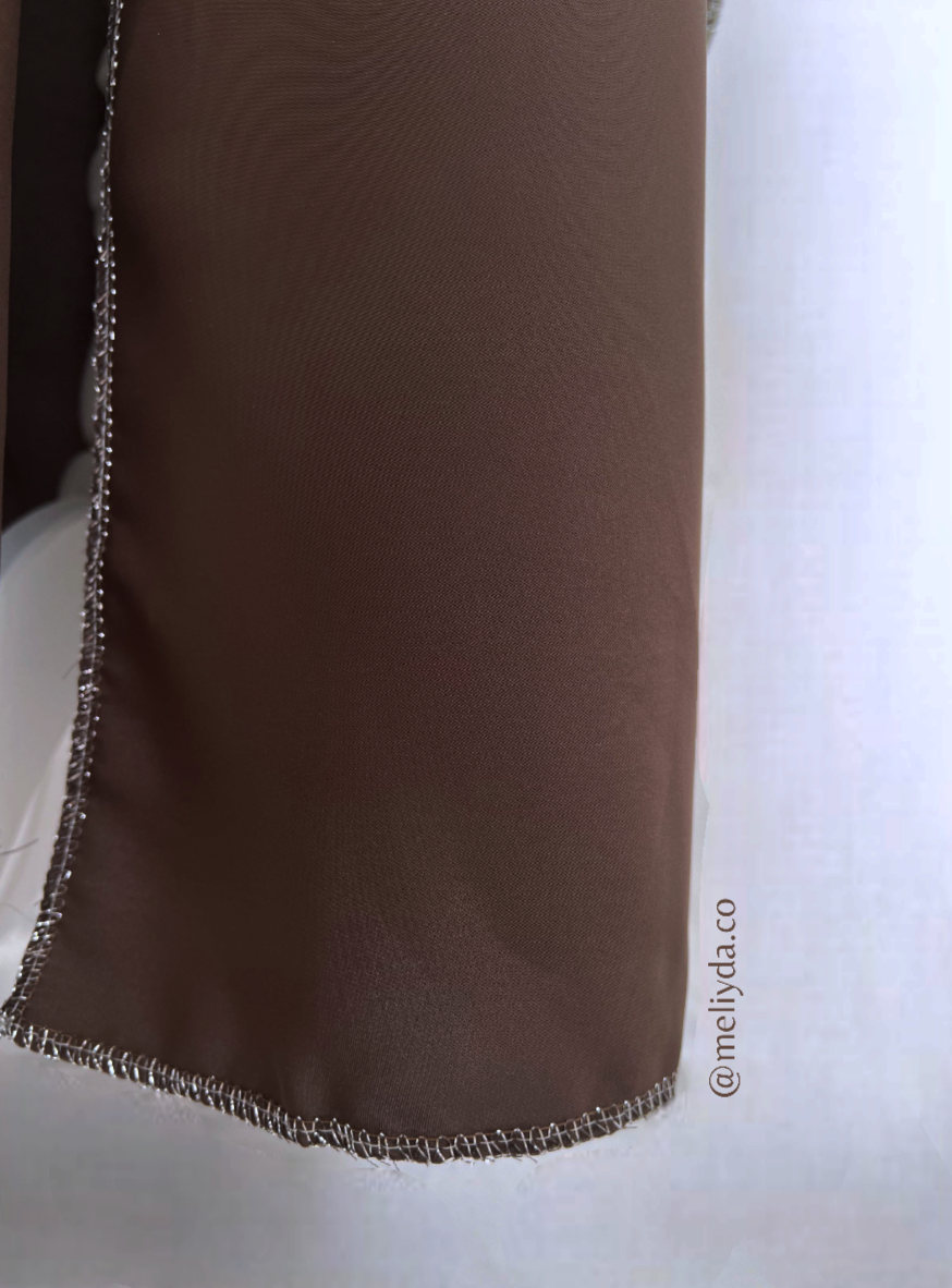 Kimono fils argentés - Marron